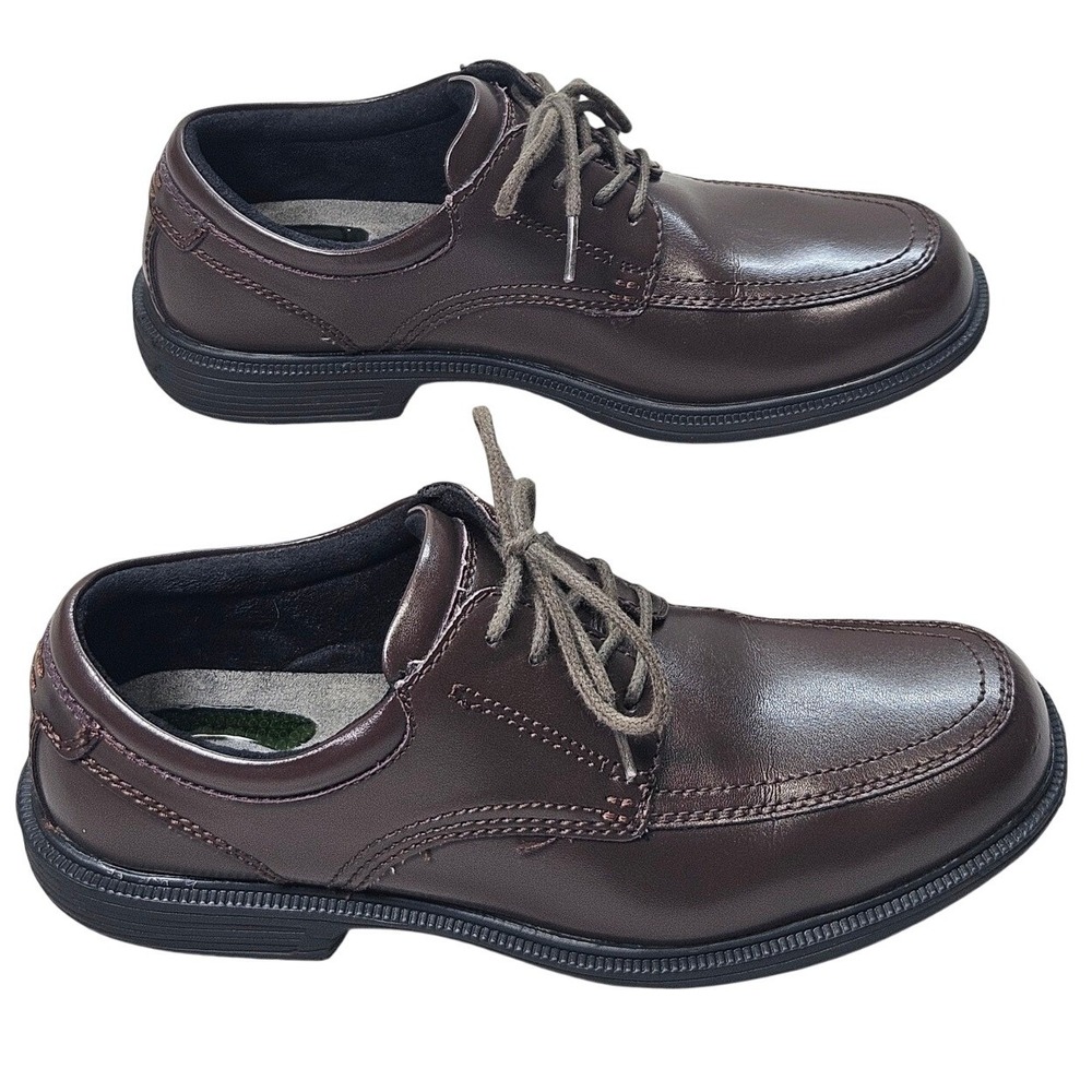 Nunn Bush Kore Mens Brown Leather Bicycle Toe Oxford Shoes 84355-200 Size 8.5‎ M